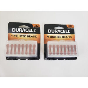 DURACELL 24CT HEARING AID BATTERIES SIZE 312 TTL EXPIRED 03/25